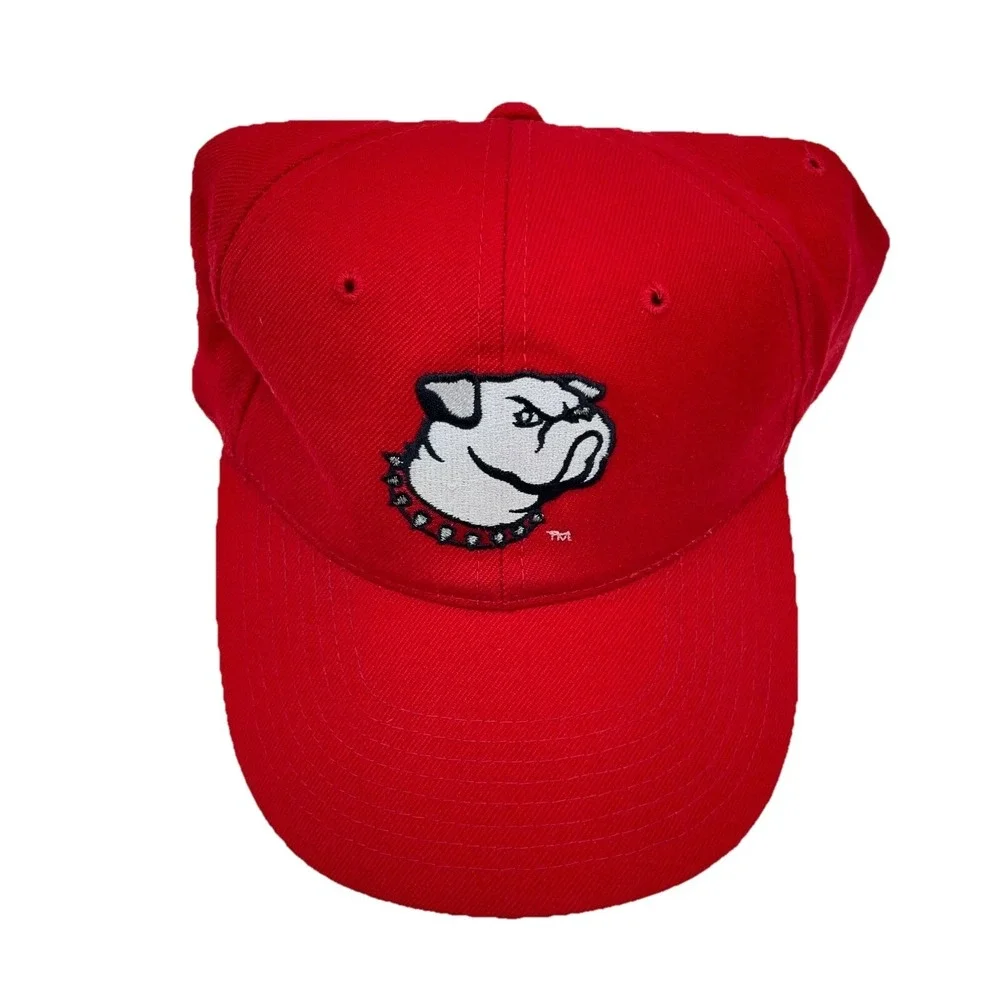 Vintage Georgia Bulldogs Hat Cap Strap Back Starter Wool Dog Logo 90s Adjustable